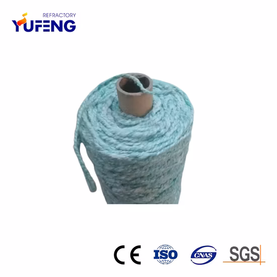 Fil de tresse d'isolation thermique en fibre biosoluble en vrac renforcé de fibre de verre