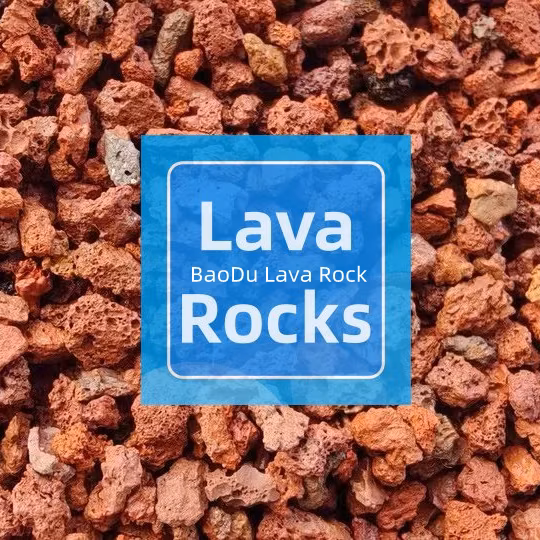 Pierre de basalte de couleur rouge/noir environnemental/pierre volcanique/roche de lave